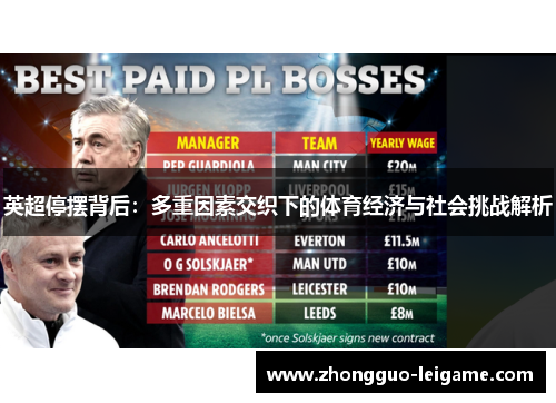 英超停摆背后：多重因素交织下的体育经济与社会挑战解析